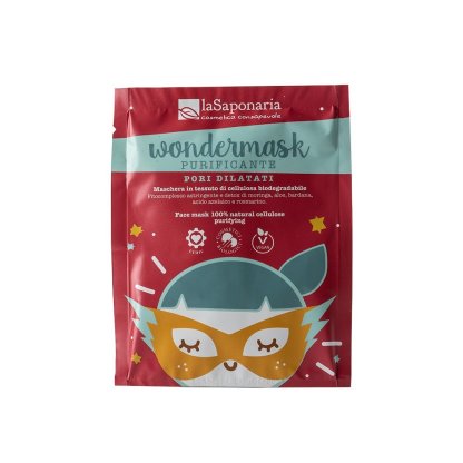 Wondermask - purifying face mask in natural cellulose