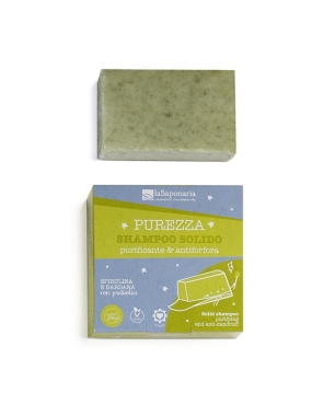 Purezza Solid Shampoo - Purifying and anti-dandruff
 FORMAT-50 g