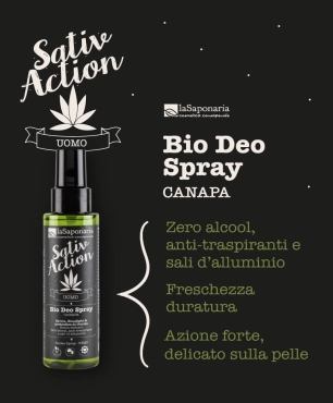 Organic deodorant BIODEO Spray Hemp