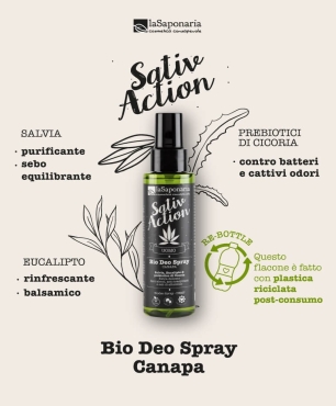 Organic deodorant BIODEO Spray Hemp