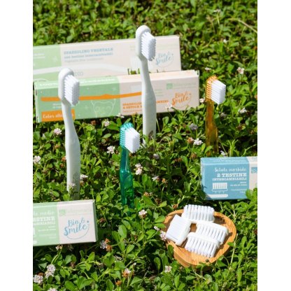 Vegetable fiber toothbrush - medium bristles