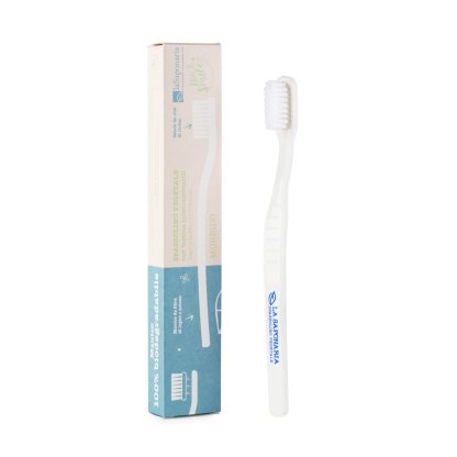 Vegetable fiber toothbrush - soft bristles