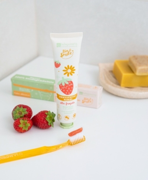 Strawberry toothpaste for kids