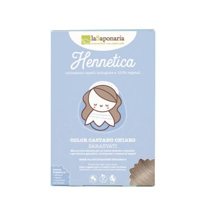 Light brown vegetable dye for hair Sarasvati