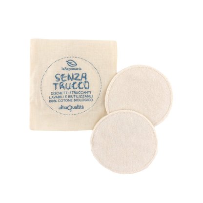3 Organic Cotton make-up remover wipes