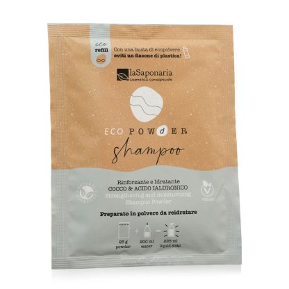 Powdered strengthening shampoo