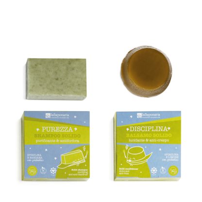 Solid Shampoo and Conditioner - Purezza and Disciplina kit