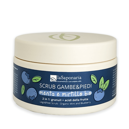 Scrub Gambe & Piedi - Menta & Mirtillo bio Scrub Gambe & Piedi - Menta & Mirtillo bio