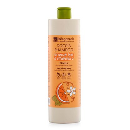 Family Shower Shampoo – Organic Orange and Vitamin C