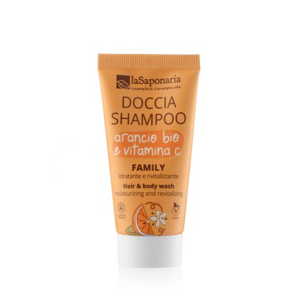 Travel-size Family Shower Shampoo - Organic Orange & Vitamin C
