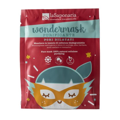 Wondermask - purifying face mask in natural cellulose