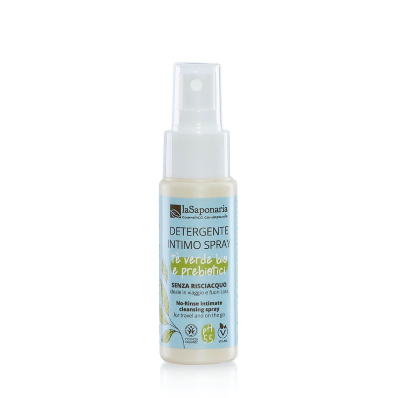 No-Rinse Intimate Cleansing spray - Organic Green Tea & Prebiotics