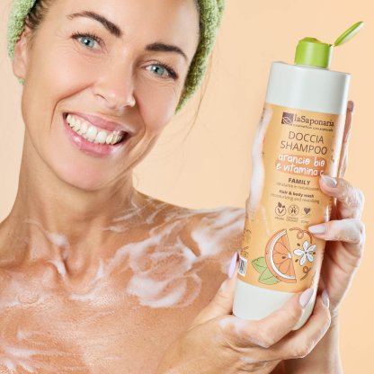Family Shower Shampoo – Organic Orange and Vitamin C