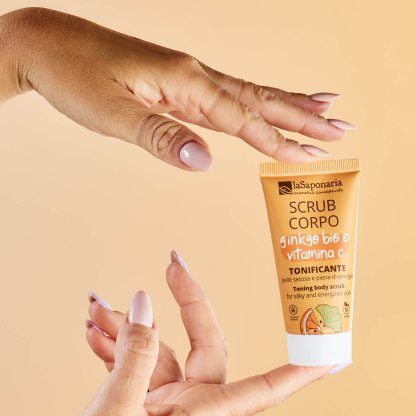 Travel-size Toning Body Scrub - Organic Ginkgo & Vitamin C