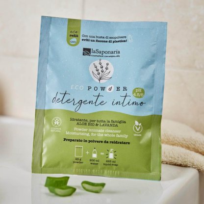 Powdered Intimate Wash to rehydrate - Aloe & Lavender