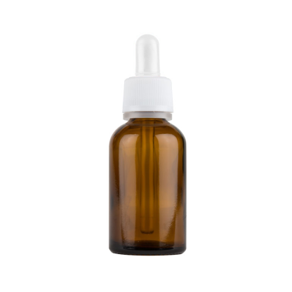 PET dark bottle with white dropper