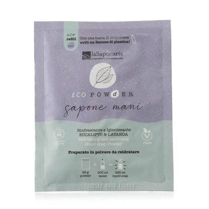 Powdered sanitizing hand soap